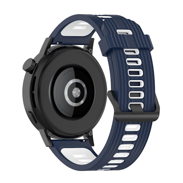 Silikoneurrem til Huawei Watch GT 3 42mm 2 Midnight Blue White