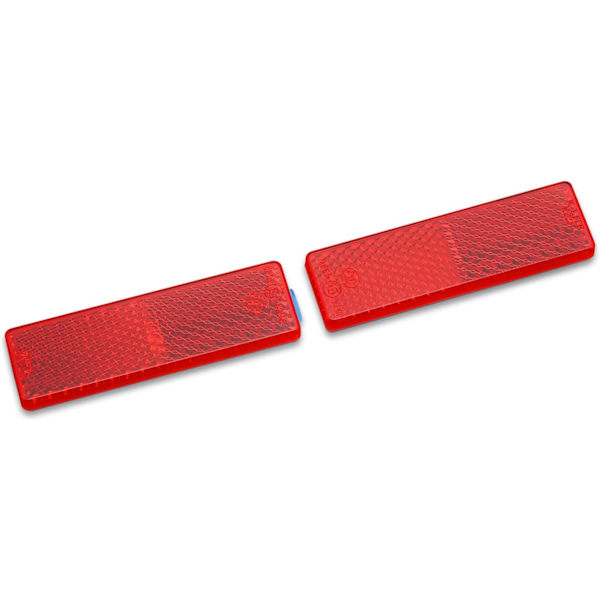 Turvallisuus Tarraheijastin - Kuorma-auton Perävaunun Varotusheijastinlevy (Punainen, 76x22mm)
