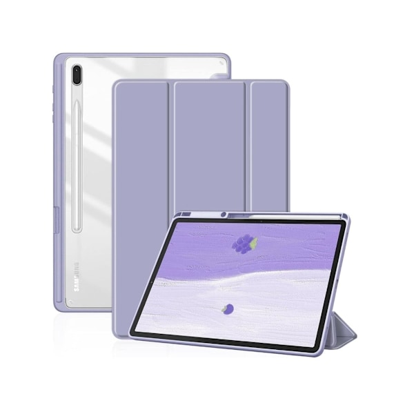 Crystal Folio Fodral för Samsung Galaxy Tab S9 Plus 12.4 Lavendel