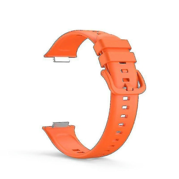 Justerbart mjukt ersättningsarmband i silikon till Huawei Watch Fit 2 Orange, Orange Style B