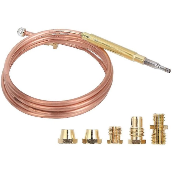 Termoelement At Gas, Universal Peis Termoelement, Fungerer med Gasspeis Termoelementsett Magnetventil For Gasskomfyr Induksjon For Vann Hea