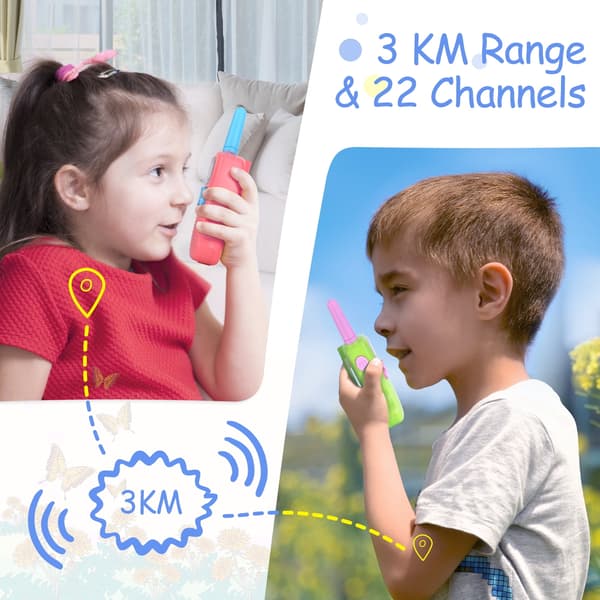 Barne Walkie Talkies Langdistanse Intercom for Utendørs Eventyrspill