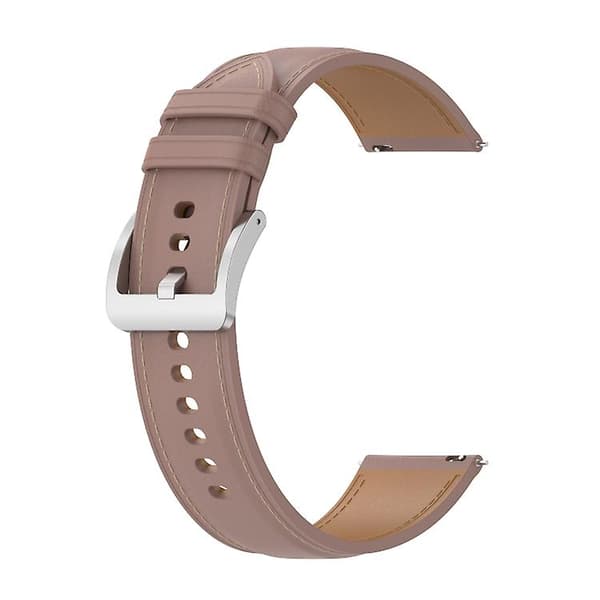 Til Garmin Vivomove Style præget ægte læderurrem Pink