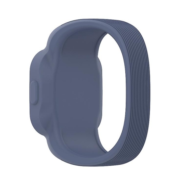 For Garmin Vivofit Jr3 No Buckle Silicone Pure Color Watch Band Blue Grey