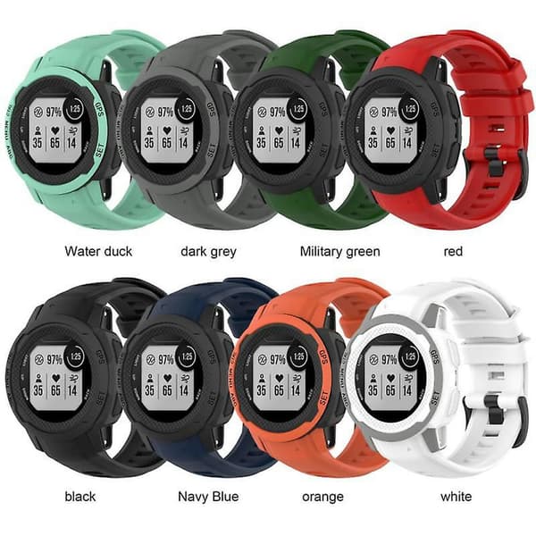 20mm silikone rem til Garmin Instinct 2s åndbar håndledsrem til Garmin Instinct 2s smartwatch tilbehør