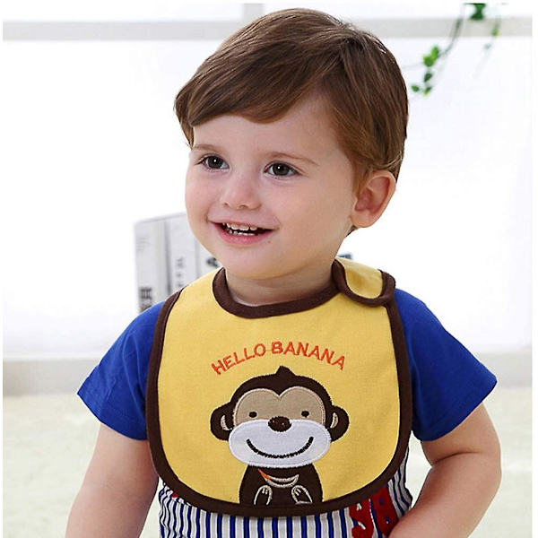 Paket med 12 baby vattentäta haklappar 0 till 36 månader 12 st-unisex-c