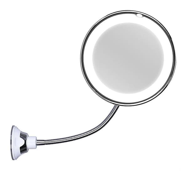 10x forstørrelsesspeil med LED-lys My Flexible Mirror Bendable