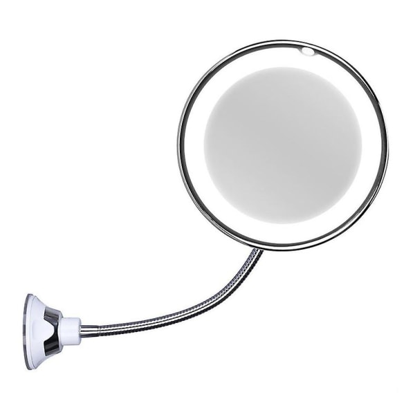 10x suurentava meikkipeili LED-valolla My Flexible Mirror taivutettava