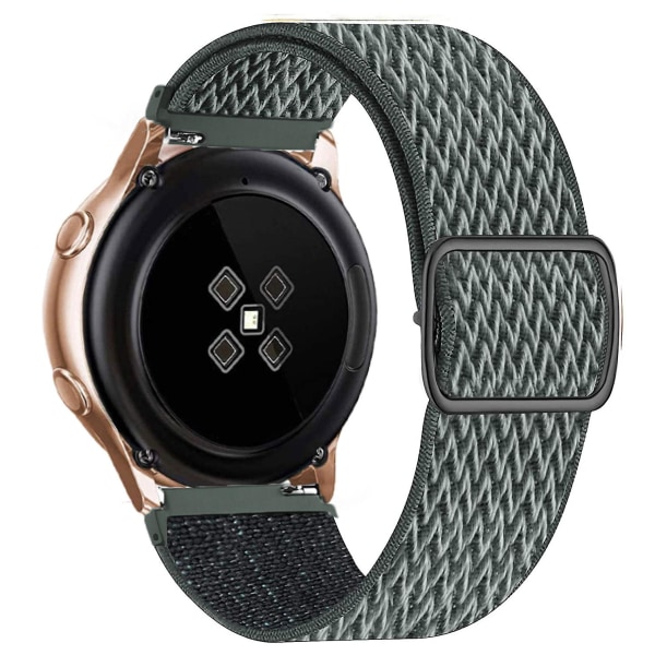 20 mm 22 mm band för Samsung Galaxy Watch 4/classic/3/5/ pro/active 2 Gear S3 Elastisk nylon Huawei Watch Gt 2 2e 3 Pro Strap Pine green 22mm