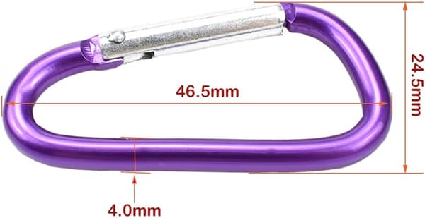 Stora Karabiner D-Ring-klämmor - 10-pack för utomhusaktiviteter