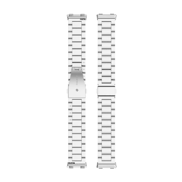 För Oppo Watch 2 42mm rostfritt stål watch med tre pärlor Silver