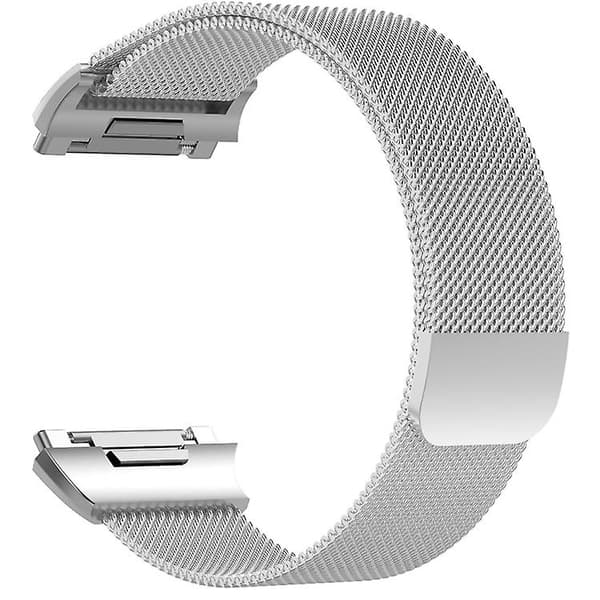 For Fitbit Ionic Milanese klokkebånd, liten størrelse: 20,6 x 2,2 cm Silver
