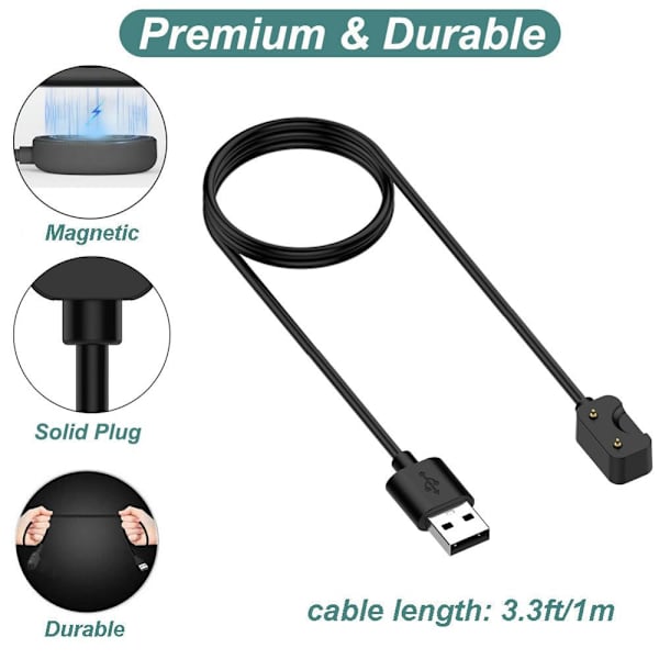 Oplader til Galaxy Fit 3 Sm-R390 1,8ft/55cm (sort)
