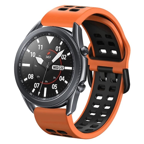 Garmin Venu 2 Plus 20 mm sekaväriseen silikonikellon watch Orange Black