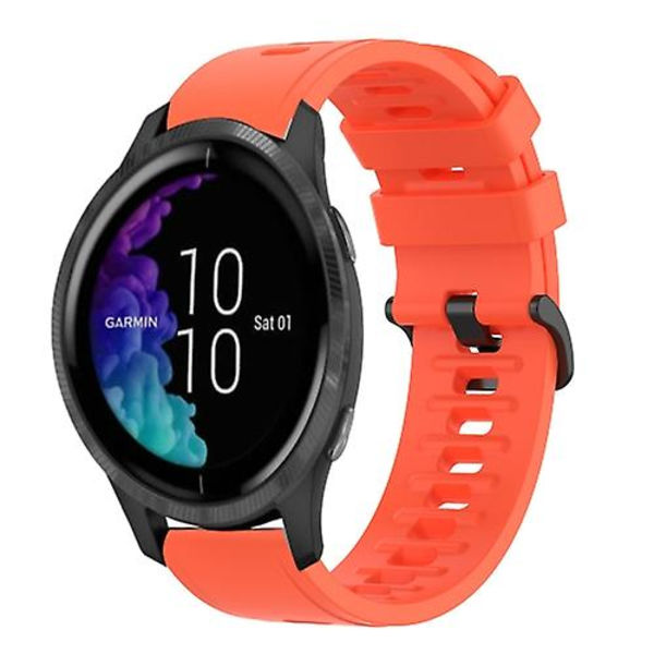 För Garmin Venu 20 mm enfärgad mjukt watch Red