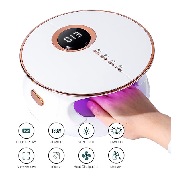 LED UV-negle tørker 168W