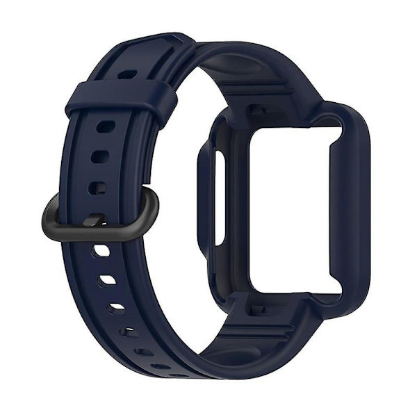 Xiaomi Redmi Watchmi Watch 2/Mi Watch Lite/Mi Watch Lite 2 -rannekke rannekkeella ja kellokuorella Ocean blue