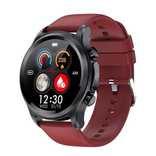 2022 Blodsocker Smart Watch Ecg+ppg Monitoring Blodtryck Kroppstemperatur Smartwatch Herr Ip68 Vattentät Fitness Tracker - Smart Watches Red