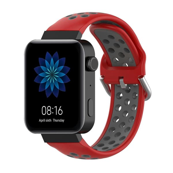 Ranneke Xiaomi Watch / Huawei Honor S1 -kellolle Red Grey