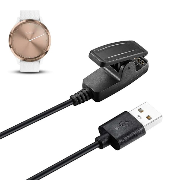 Oplader til Garmin Vivomove Hr, kompatibel med Garmin Vivomove Hr (2-pak)