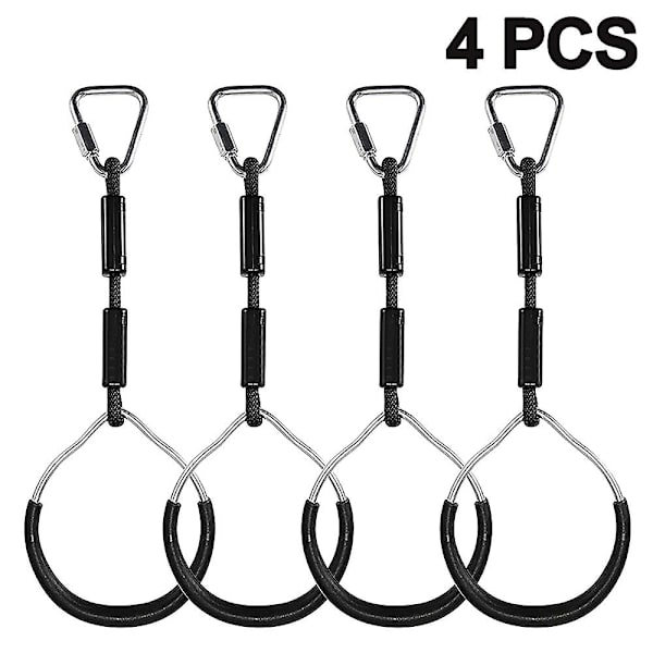 Färgglada gungor gymnastikringar - 4-pack utomhus lekset