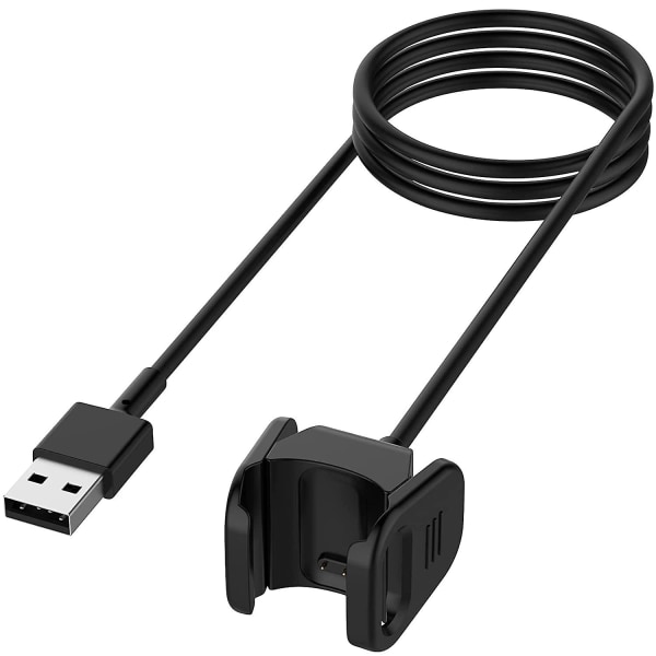 Ladekabel kompatibel med Fitbit Charge 4, 2-pack 3,3 fot erstatnings usb-ladekabel Ledningsklips Dock-tilbehør Adapter Fitbit-laderkabel Fo 1 pack