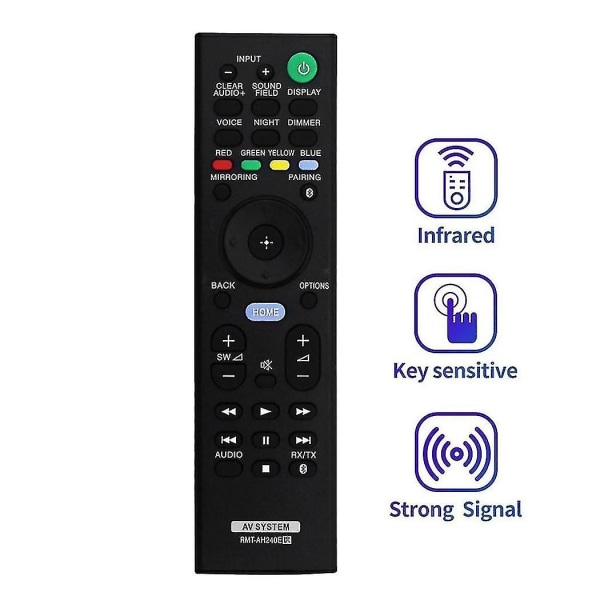-ah240e Fjernbetjening Udskiftning Til Soundbar Sa-nt5 Sa-wct790 Sa-ct790 Ht-xt2 Ht-ct790 Ht-nt5 Rmtah240e