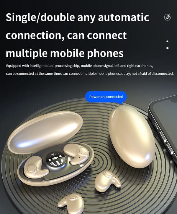 Langattomat True Wireless -kuulokkeet MD538 Älykäs melunvaimennus LED-näyttö iPhone- ja Android-laitteille