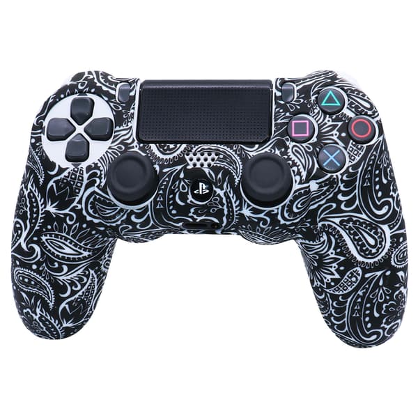 Silikone etui til PS4 controller M-PS4-28 sort hvid
