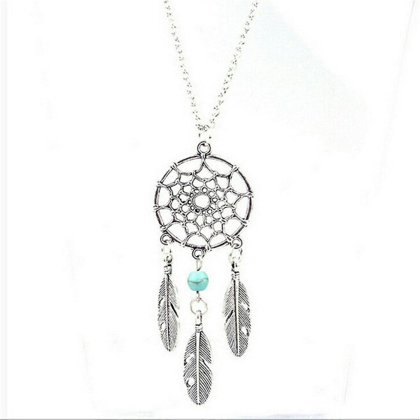 Bohemian Tassel Feather Wing Lang Halskjede #3