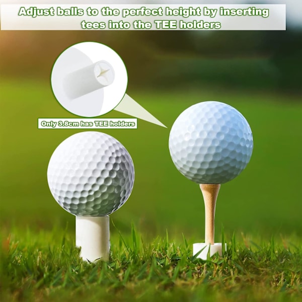 Golf Gummi-Tees til Driving Range (6-pak)