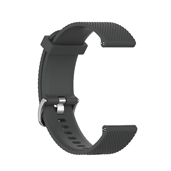 Til Polar Ignite Fashion Textured Silicone Replacement Watch Band Grey