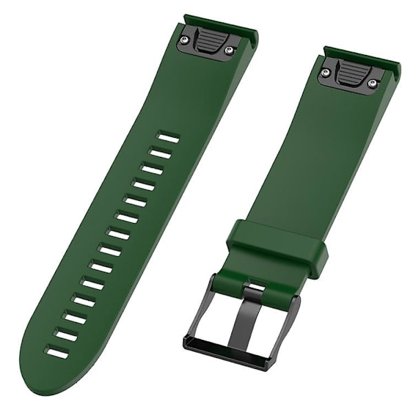 For Garmin Fenix5 22 mm silikonklokkerem Army Green)