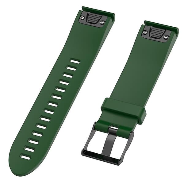 Til Garmin Fenix5 22 mm silikone urrem Army Green)