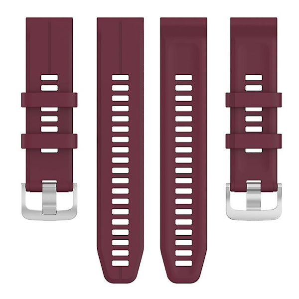 För Garmin Approach S60 22mm enfärgad watch Burgundy