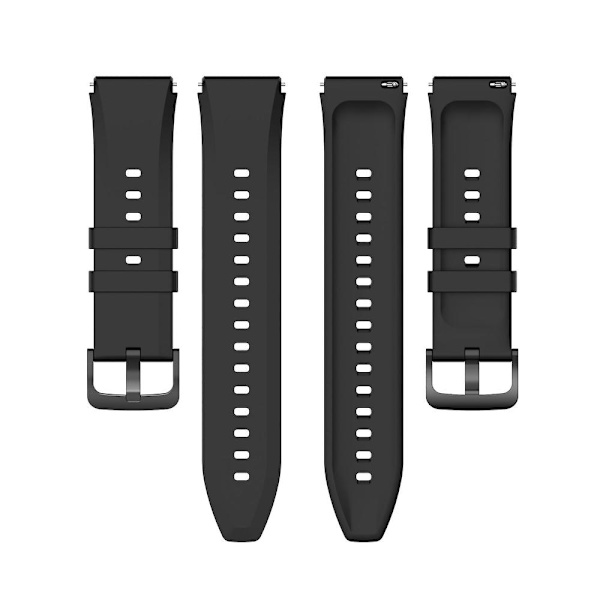 22mm Silikonihihna Xiaomi Watch S1 -kellolle Black