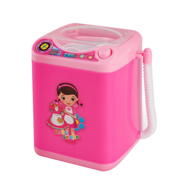 Mini rengjøringsenhet Simulering Automatisk vaskemaskin leketøy Pink
