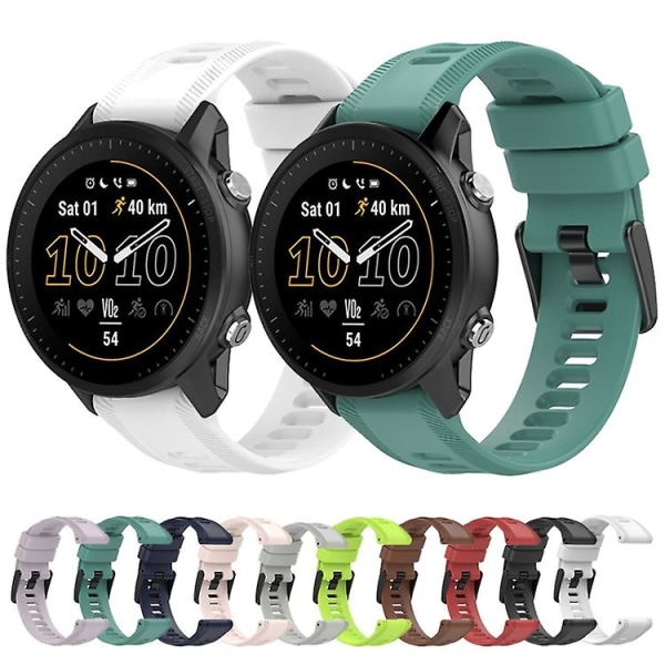 Til Garmin Fenix ​​6 Gps 22 mm ensfarvet silikone urrem Red