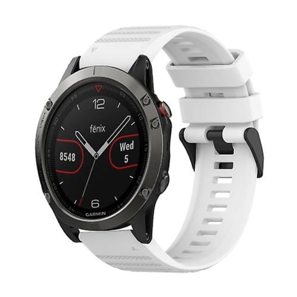 Garmin Fenix ​​5 22 mm vaakasuora rakenne watch ranneke irrotustyökalulla White