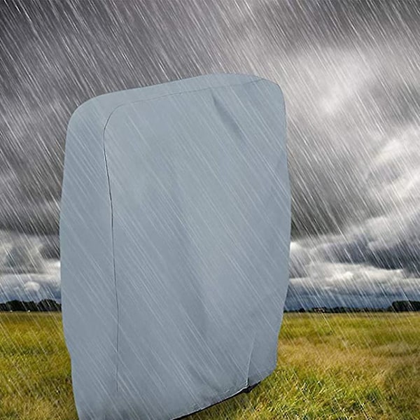 Ulkoilman painovoimaa nollaava taittuva tuolinpäällinen vedenpitävä pölytiivis nurmikon terassin huonekalujen suojukset Kaikki säänkestävät Grey W 71 * H 110cm