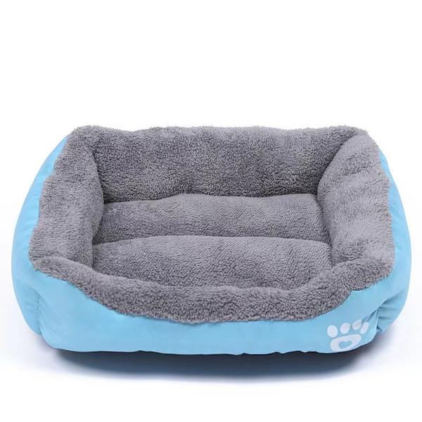 Hundeseng, åndbar komfortabel hundeseng, vaskbar kæledyrsmåtte (blå/66x50cm)