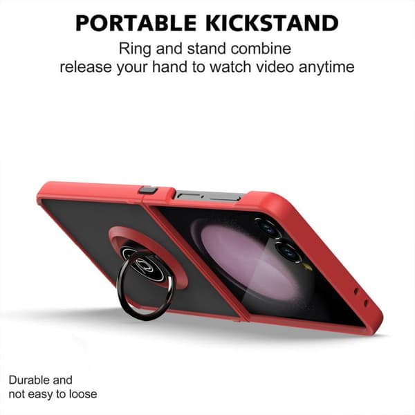 deksel for Samsung Galaxy Z Flip 7 Ringbrakett, blå