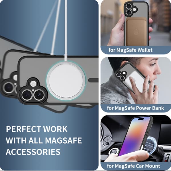 Magsafe-kotelo iPhone 17:lle, musta