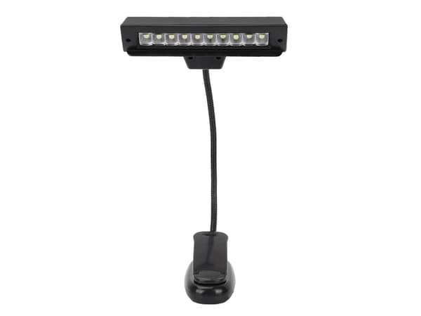 Klipslampe for Notenstativ Lys Svart