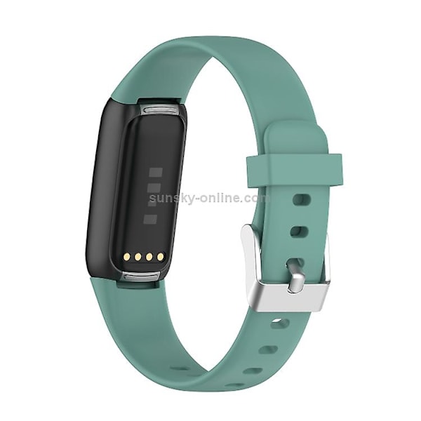Til Fitbit Luxe silikone urrem Pine Needle Green