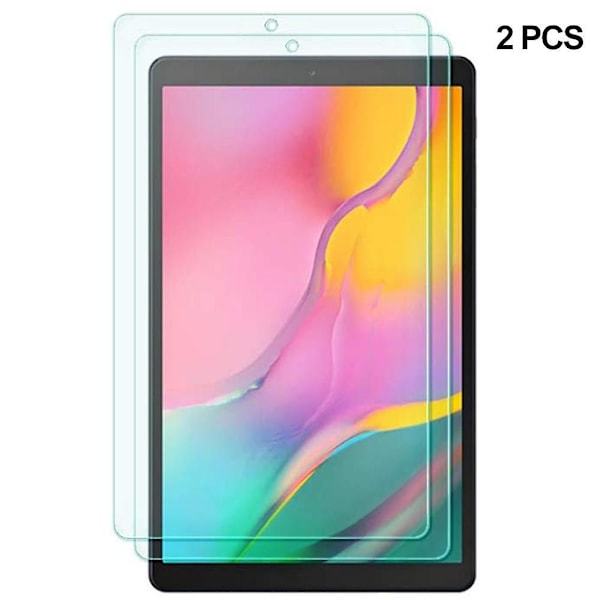 2-pak skjermbeskytter kompatibel med Galaxy Tab A 10.1 2019, 9h hardhet herdet glass kompatibel med Samsung Galaxy Tab A 10.1 T580 boblefri