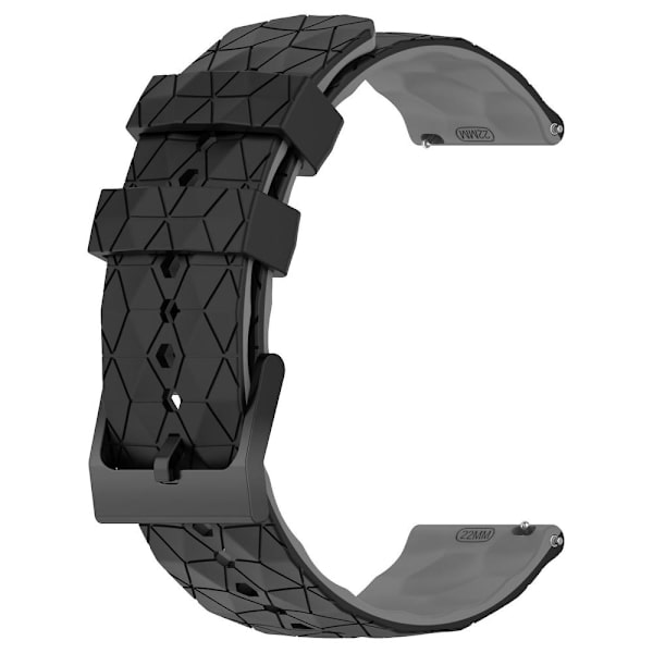 Kaksiväri silikoniranneke Xiaomi MI Watch S1 Active -kelloon Black Grey