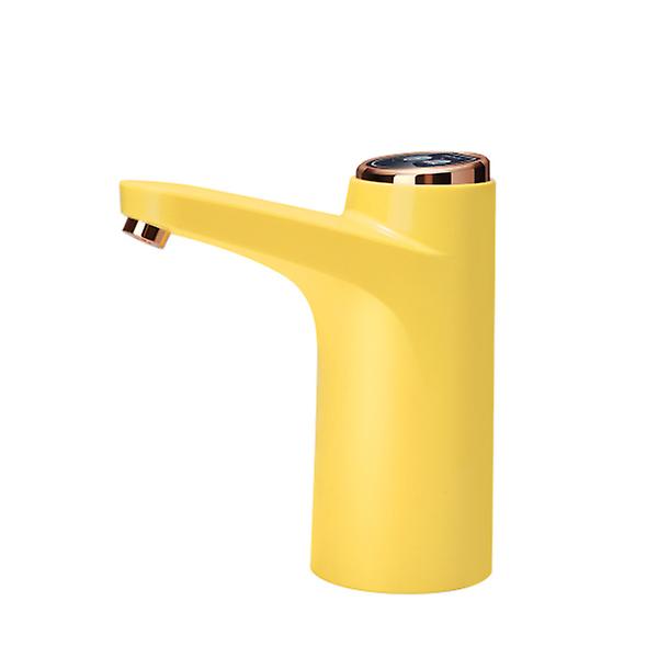 Automatisk elektrisk vanndispenser Smart vannpumpe Vannflaske Drikkeflaskebryter Vannbehandlingsapparater Yellow