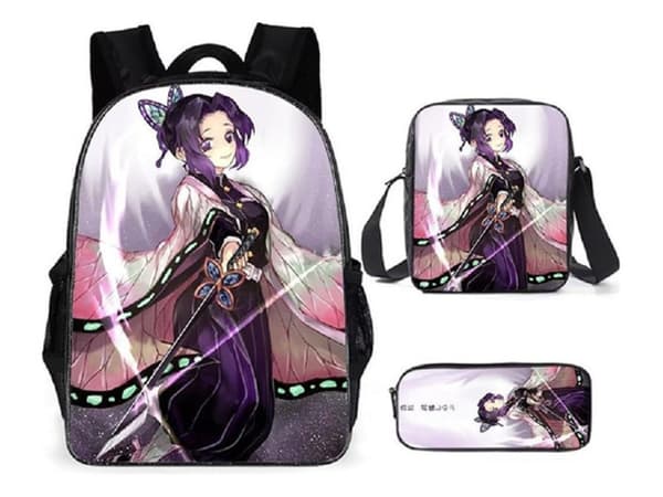 Anime-hahmo koulu reppu kolmiosainen setti2