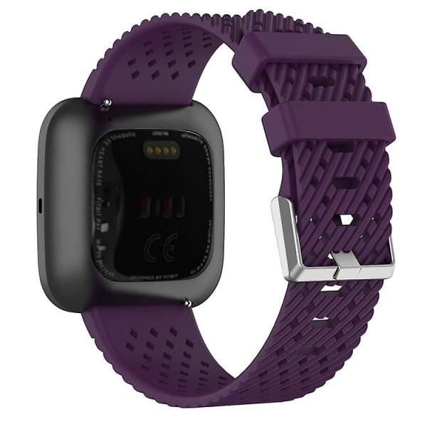 Til Fitbit Versa / Versa 2 / Versa Lite 20 mm åndbart silikone urbånd Purple